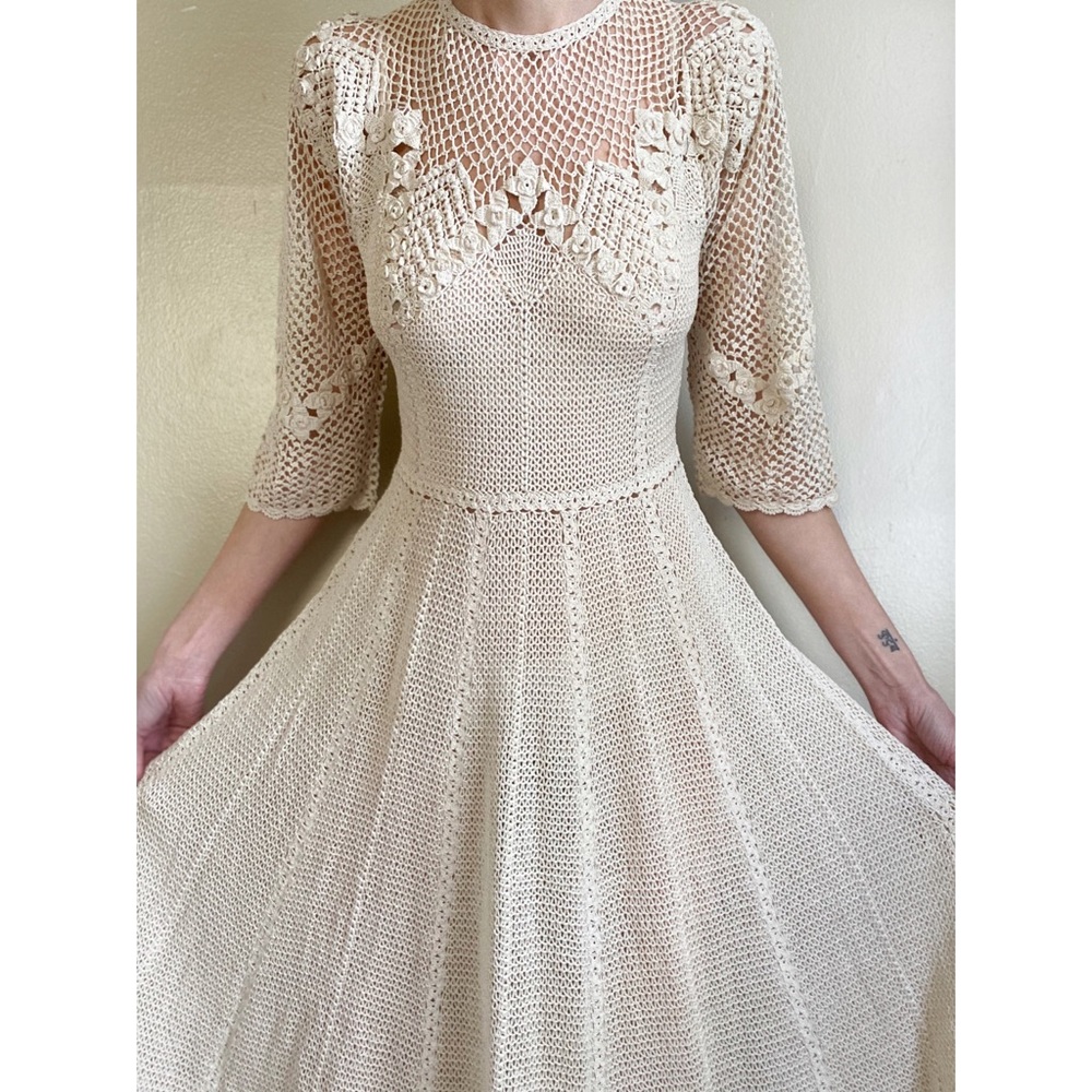 Vintage crochet dress - Picture 4 of 11